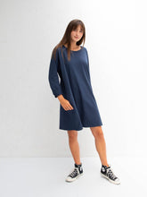 Load image into Gallery viewer, Chalk Brody dress | Navy-be happy
